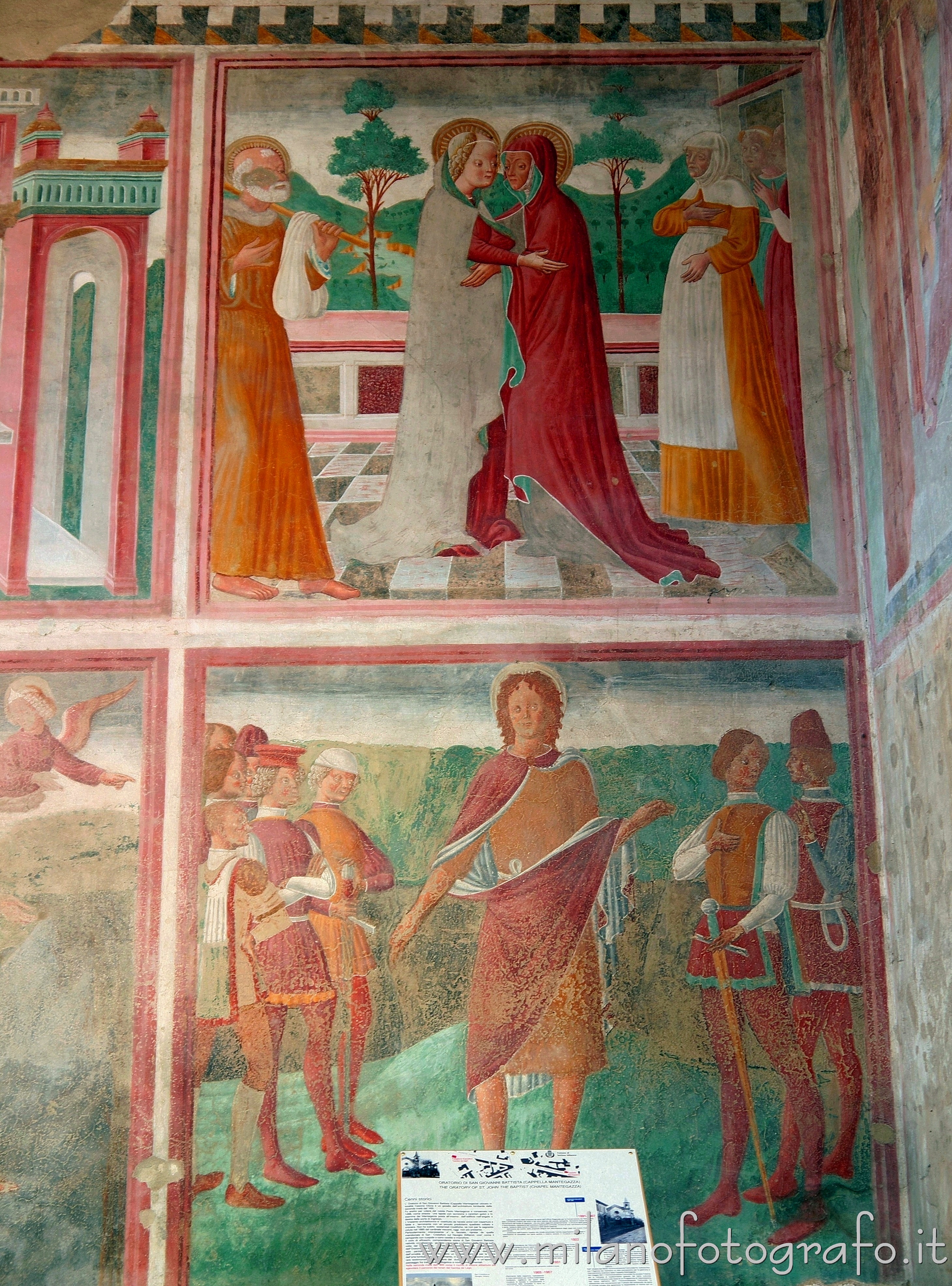 Settimo Milanese (Milano) - Due pannelli  nell'Oratorio di San Giovanni Battista raffiguranti episodi della vita del santo - Foto a piena risoluzione
